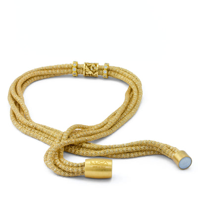 Luca Au Silk Weave Necklace 2