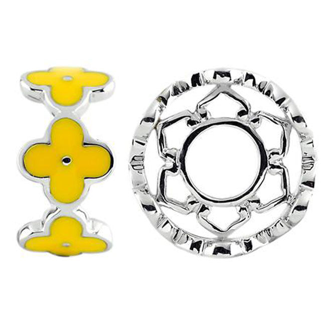 Storywheels Yellow Enamel Flower Charm-333714