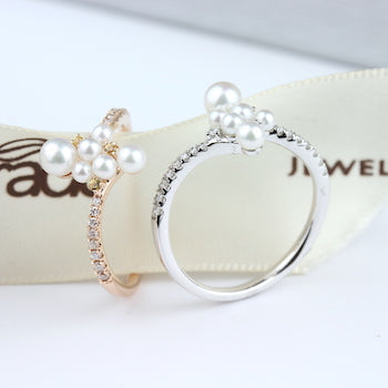 Parade 18K Rose Gold Diamond & Yellow Sapphire Pearl Ring