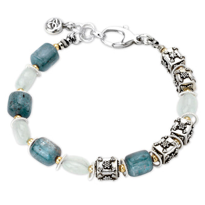 Kyanite & Aquamarine Bracelet-182812