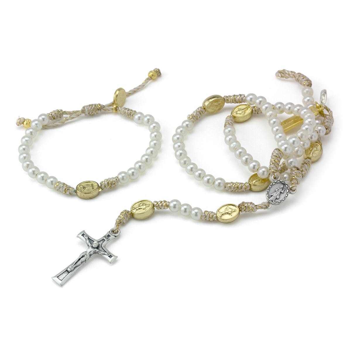 Pearl Rosary & Bracelet-655-03221