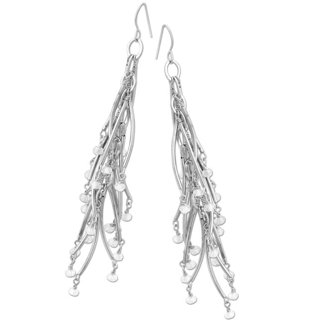 Cascading Clear CZ Earrings-335295