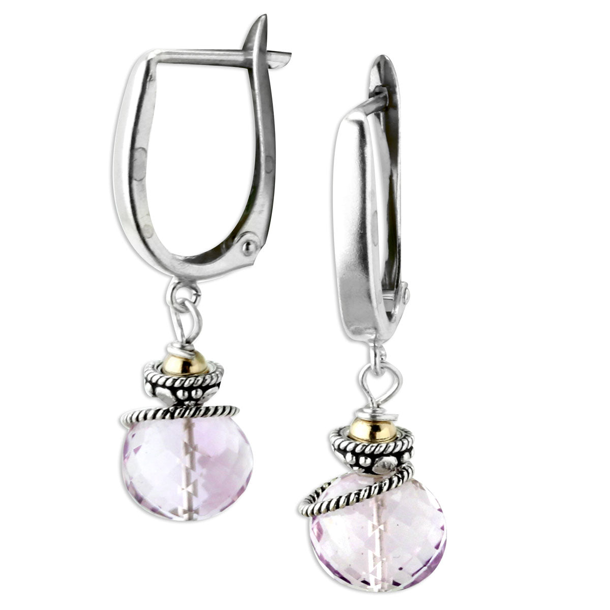 Pink Amethyst Earrings 343134