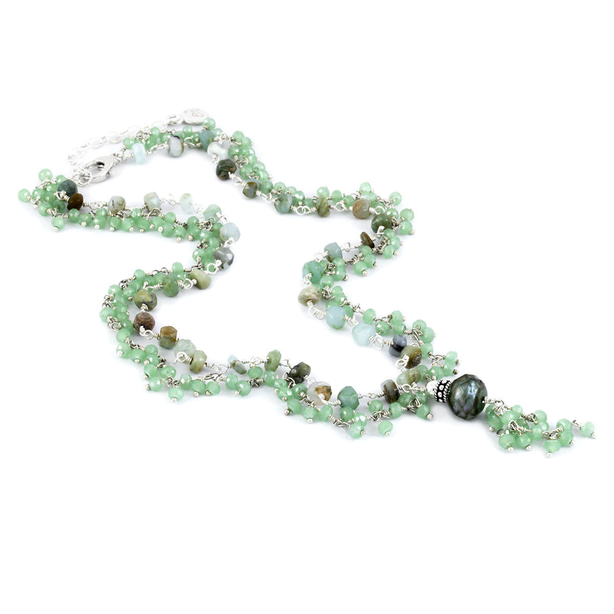 Chalcedony & Peruvian Opal Necklace-349529