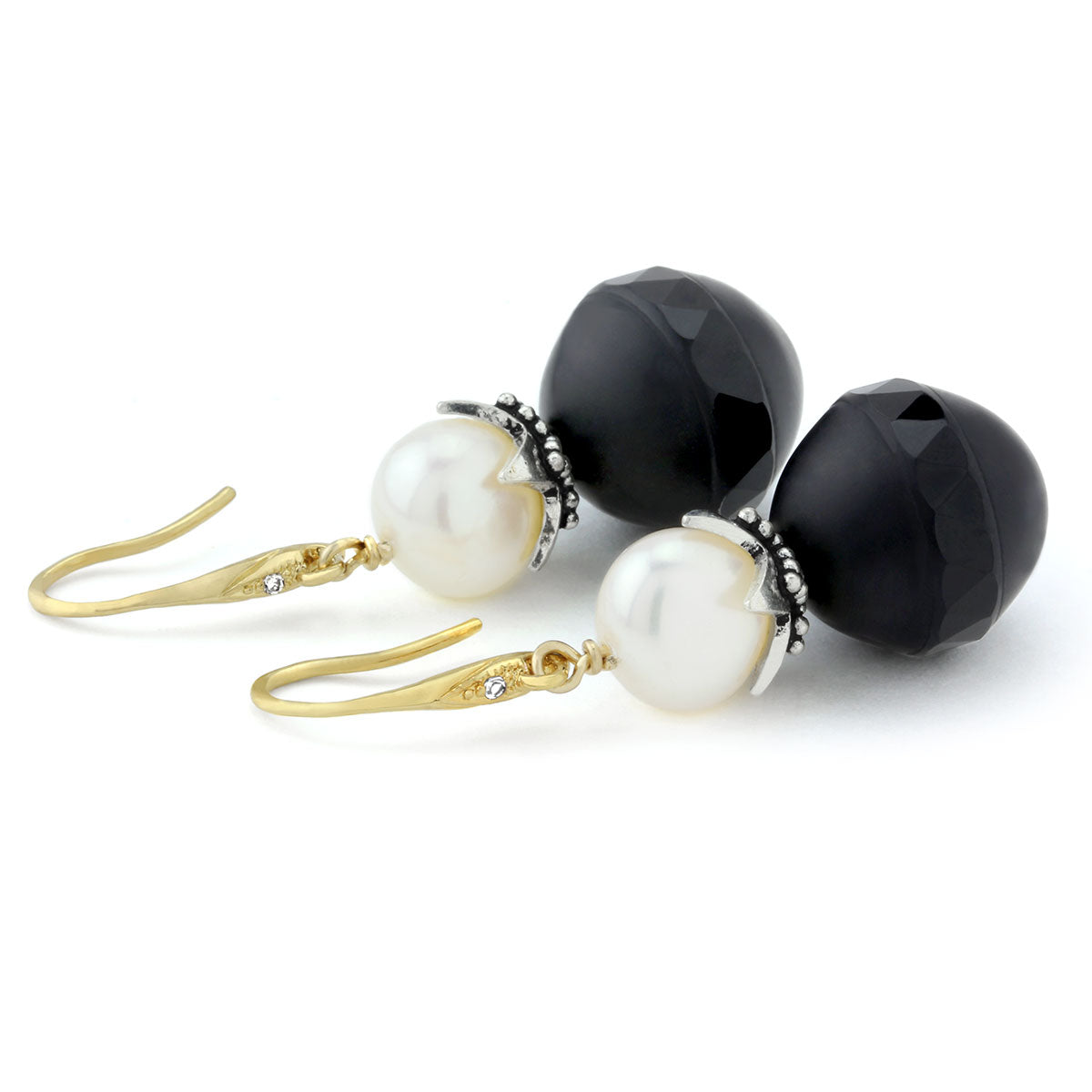 Agate & Pearl Earrings 210-697