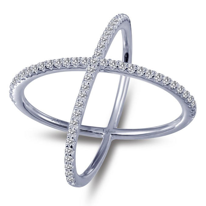 Lafonn Sterling Silver X Ring