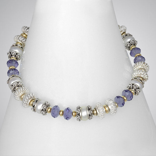 Swarovski Crystal/Pearl Bracelet-298445