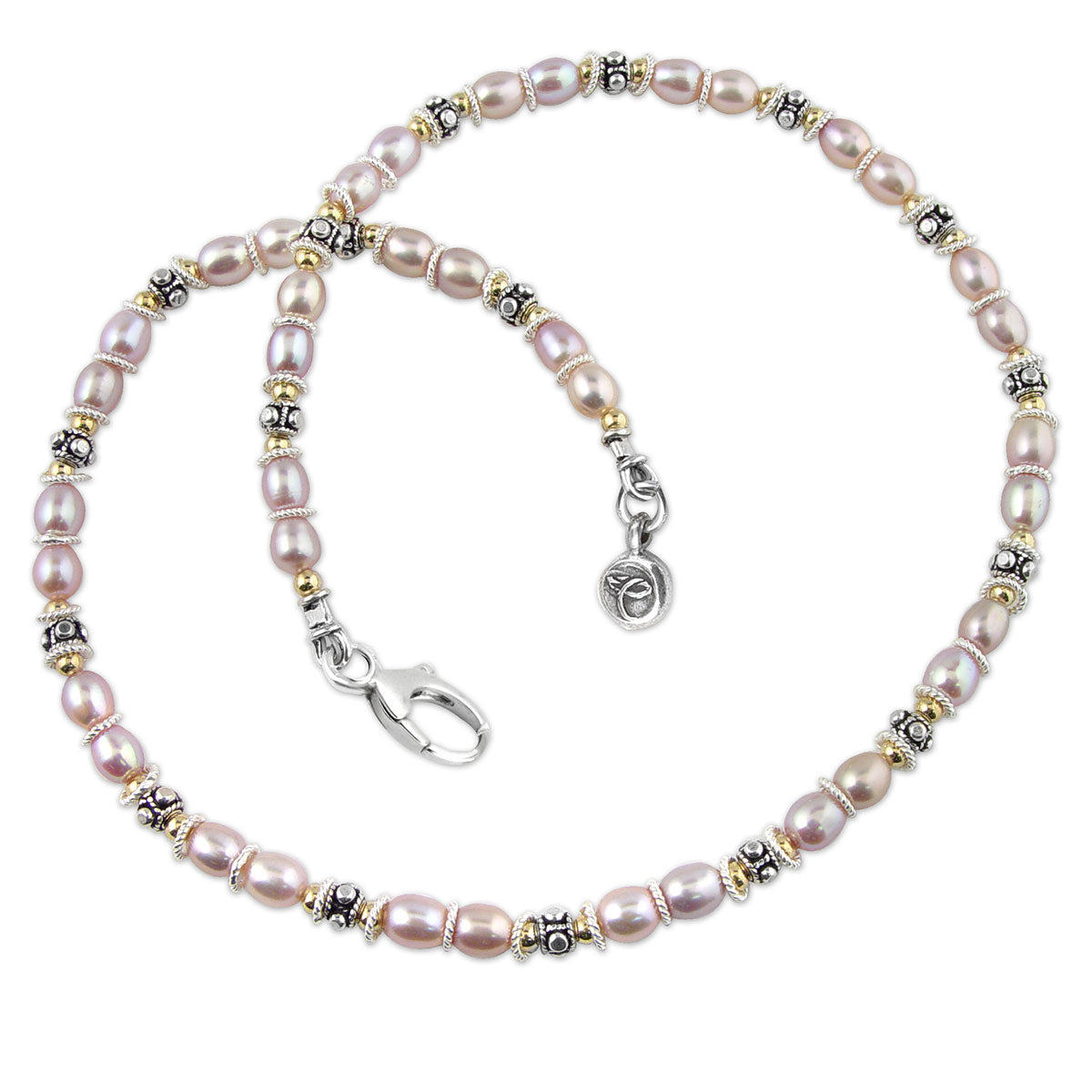 Pink Pearl Breast Cancer Necklace-175449