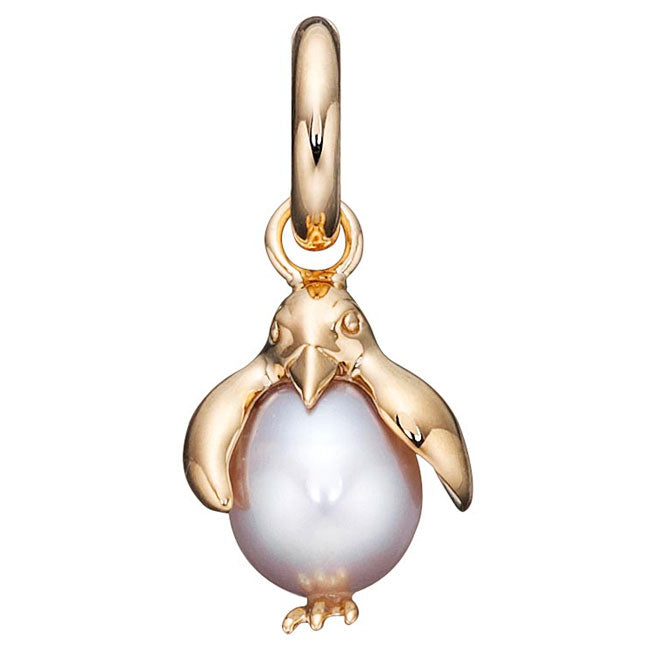 STORY by Kranz & Ziegler Gold Plated Pearl Penguin Charm-340632 RETIRED ONLY 1 LEFT!