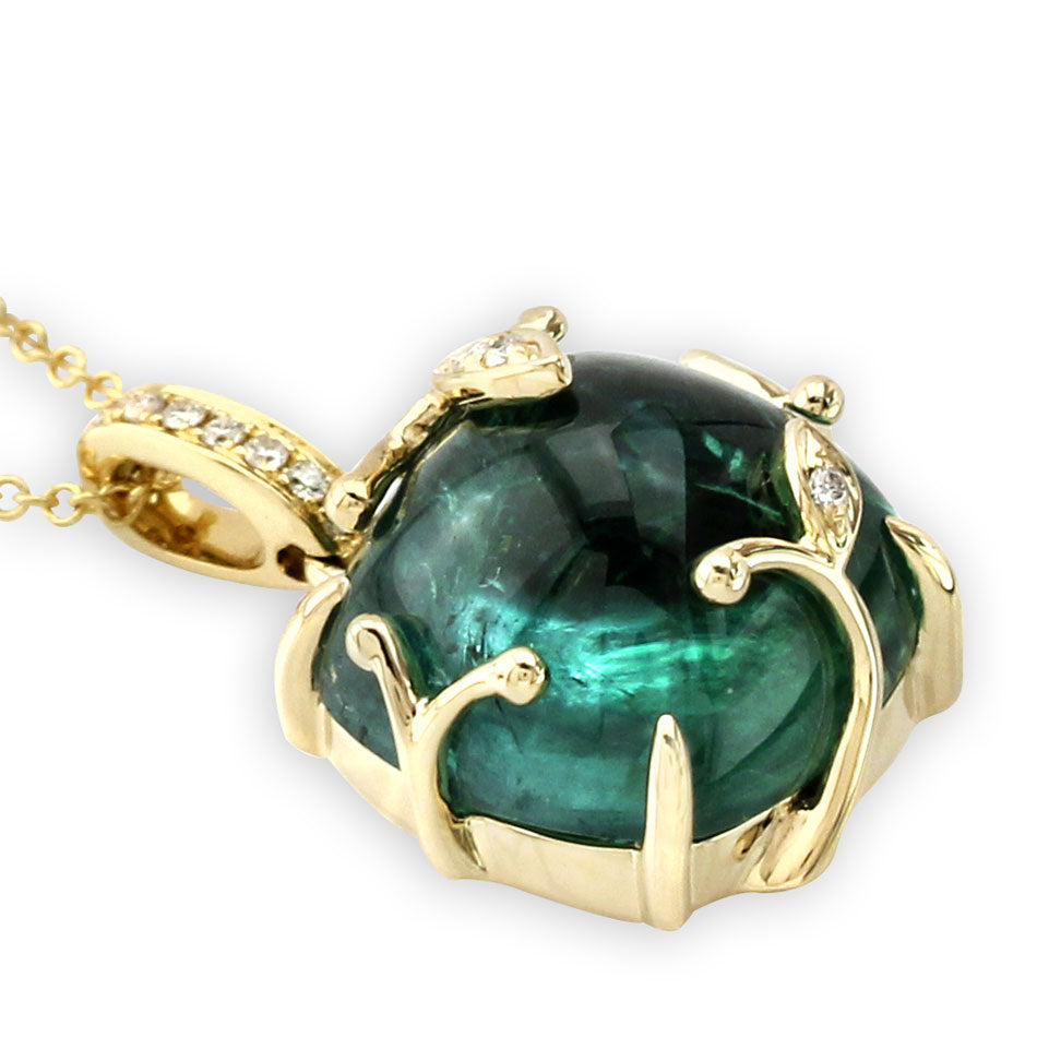 Green Tourmaline Necklace-341260