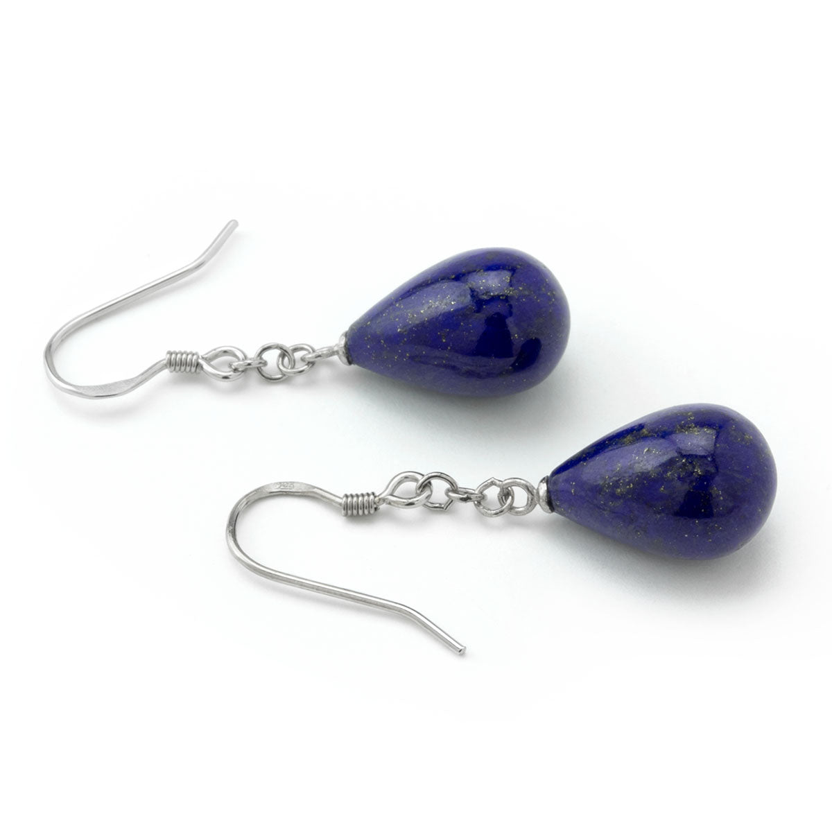 Lapis Small Chain Earrings-645-1054