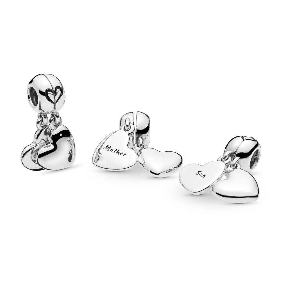 Pandora Mother Son Heart Split Dangle Charm – Elisa Ilana