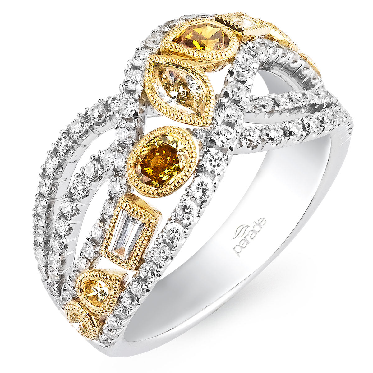 Fancy Diamond Twist Ring-177037