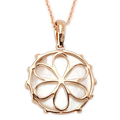 Rose Gold Luna Medallion Pendant-342030