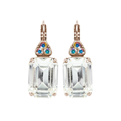 Mariana "On A Clear Day" Large Emerald Cut Bridal Earrings