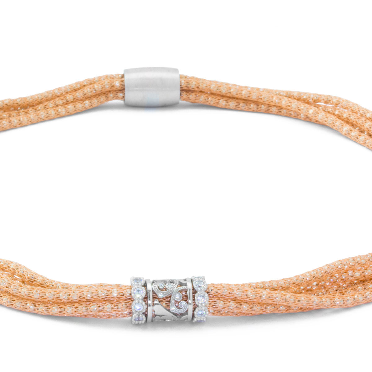 Luca Au Silk Collection Weave Necklace