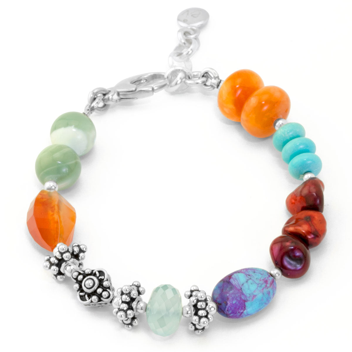 Impressionist Collection Carnelian & Turquoise Bracelet