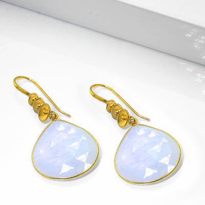 Impressionist Collection Rainbow Moonstone Drop Earrings