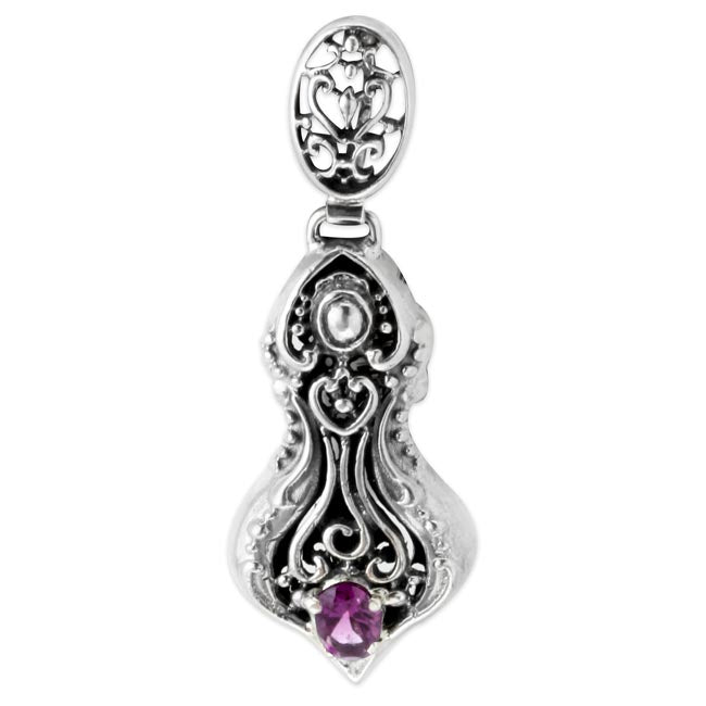 SS and Amethyst Pendant-342811