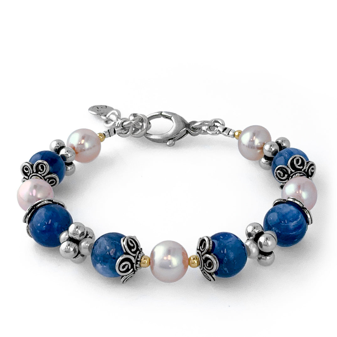 Kyanite & Pearl Bracelet
