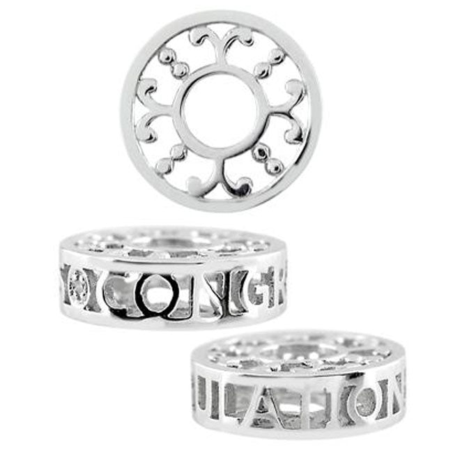 Storywheels CONGRATULATIONS with Diamond Sterling Silver Wheel-333772