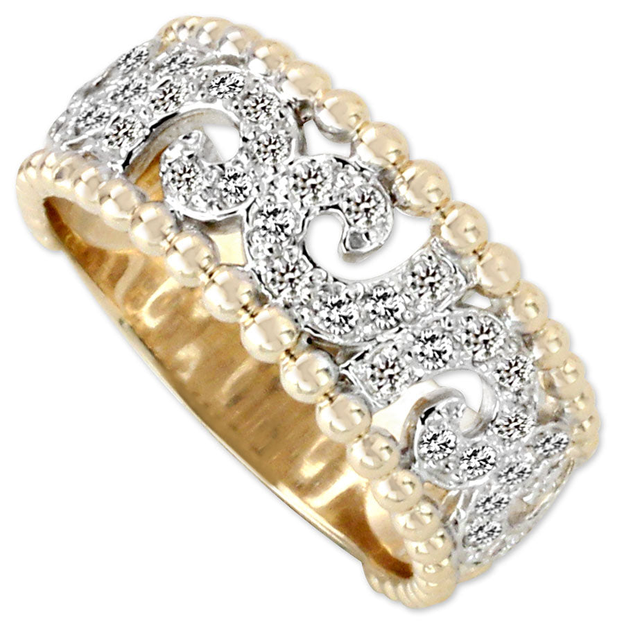 Swirl Diamond Ring-344526