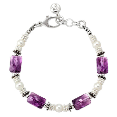 Amethyst & Pearl Bracelet-341894