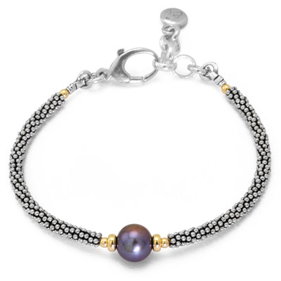 Grey/Peacock Pearl Classic Bracelet