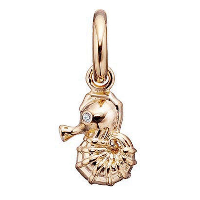 STORY by Kranz & Ziegler Gold Plated with Clear CZ Seahorse Charm RETIRED LIMITED QUANTITIES!-339402