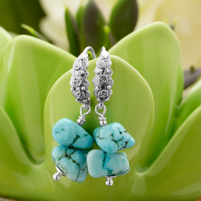 Impressionist Collection Turquoise Drop Earrings