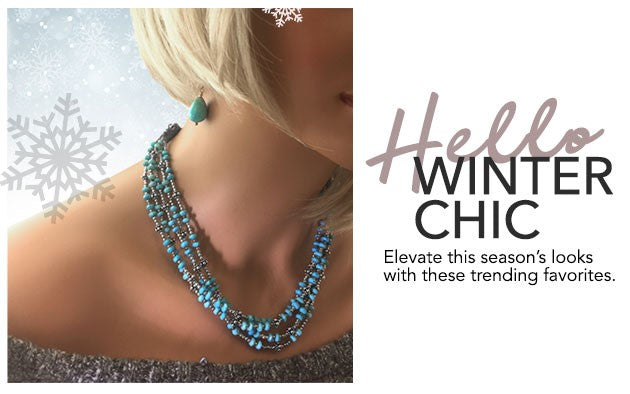 Sleeping Beauty Turquoise Multi-Strand Necklace-341486