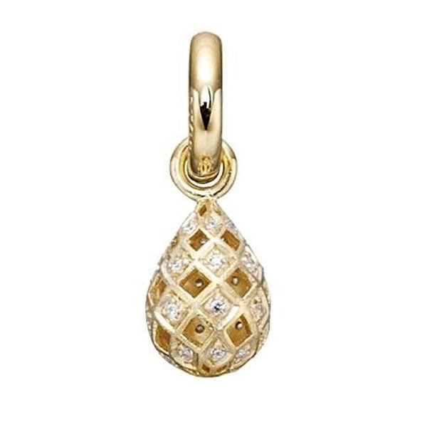 STORY by Kranz & Ziegler Gold Plated with Clear CZ Harlequin Charm-339726 RETIRED ONLY 1 LEFT!
