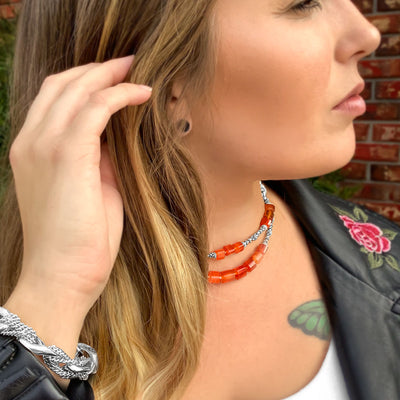 Carnelian Sunrise Necklace