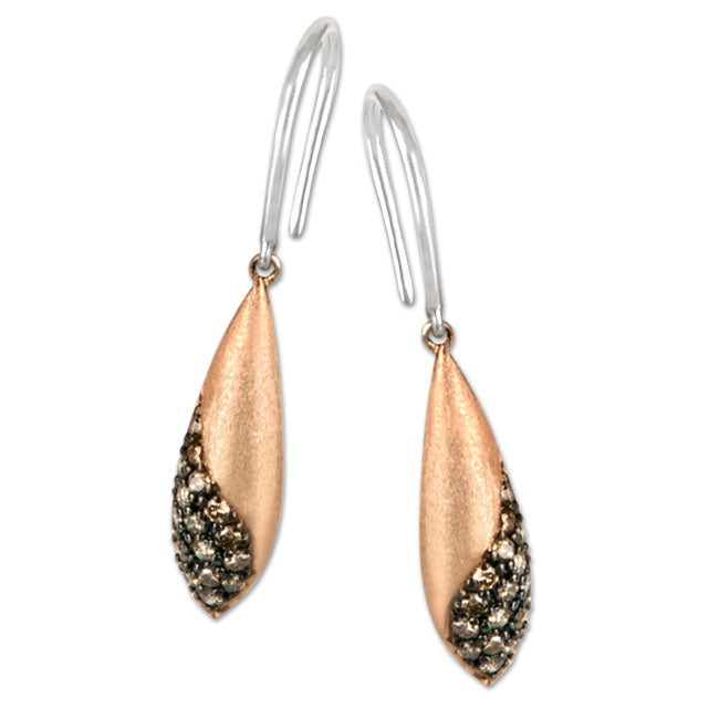 Champagne Diamond Earrings-321013
