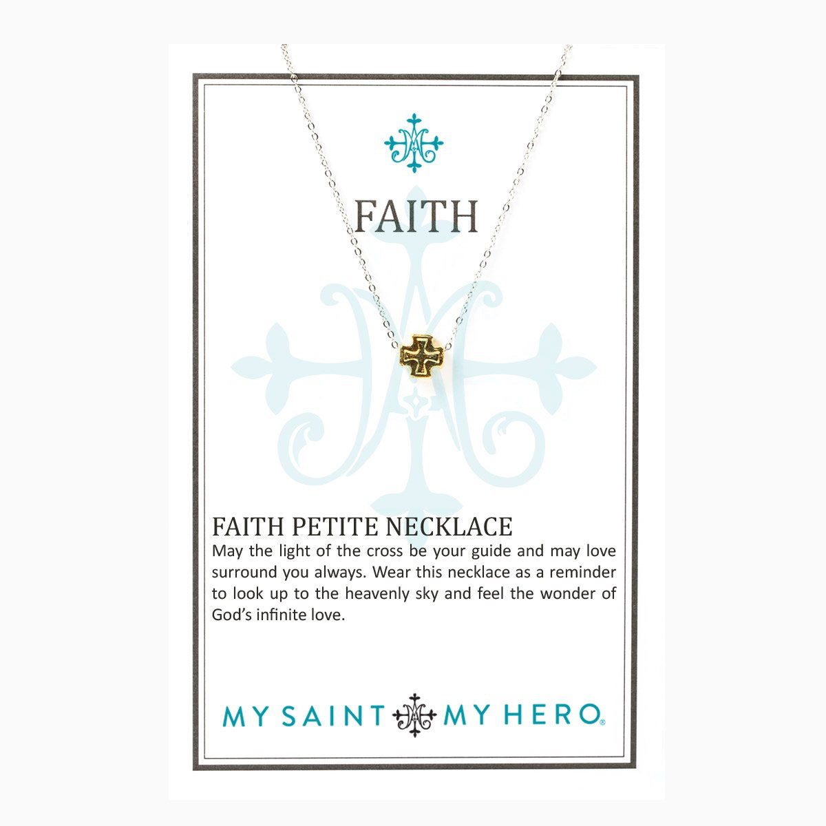 Faith Petite Necklace Blue Necklace