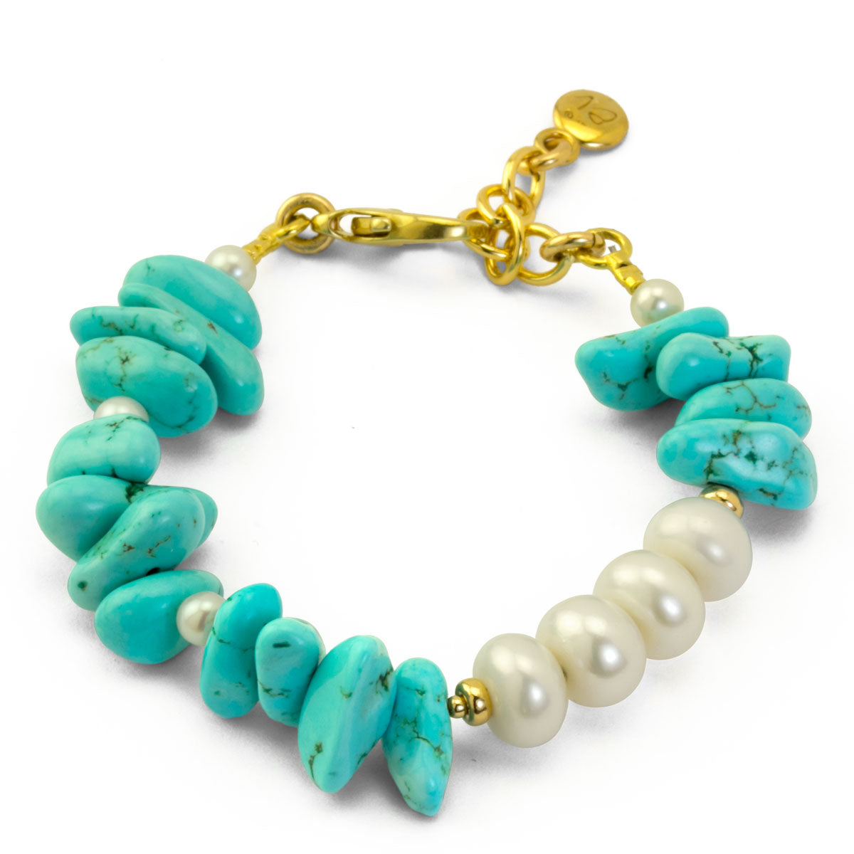 Impressionist Collection Turquoise & Pearl Bracelet