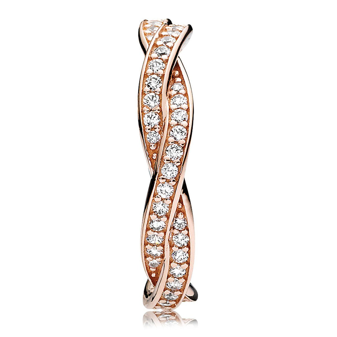 Pandora Sparkling Twisted Lines Ring – Elisa Ilana