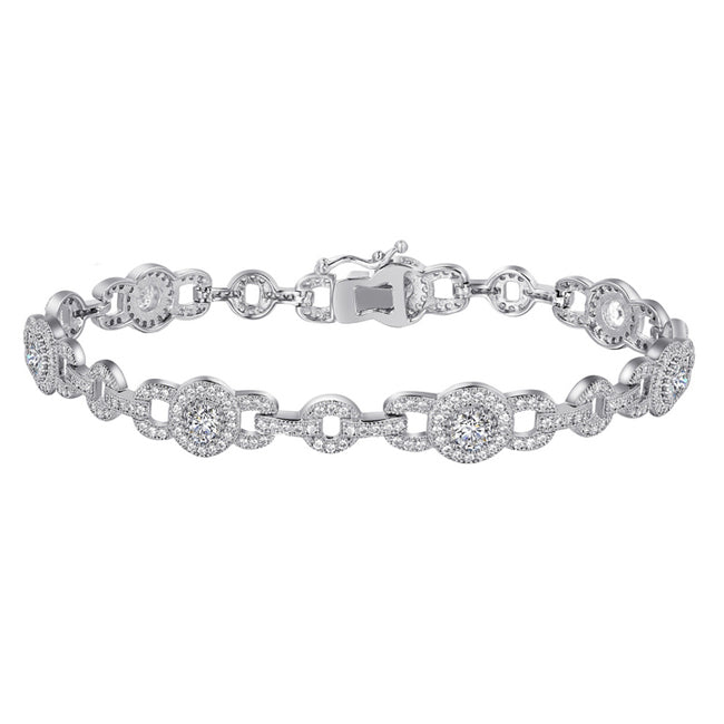 Elegant Simulated Diamond Bracelet