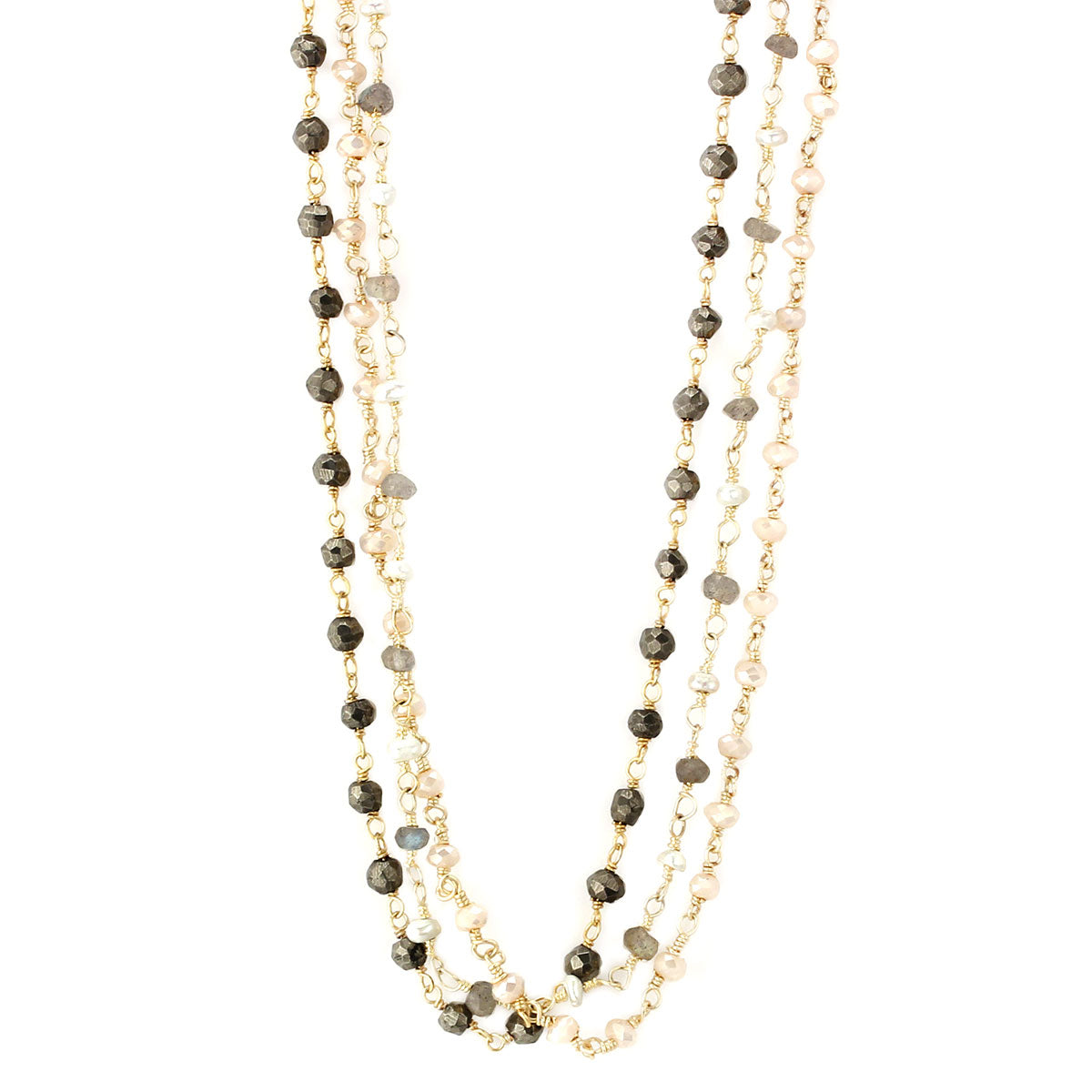 Layered Triple Strand Necklace