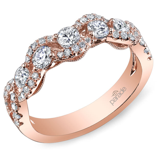 Parade Diamond Anniversary Band in Pink Gold- Retired 345248