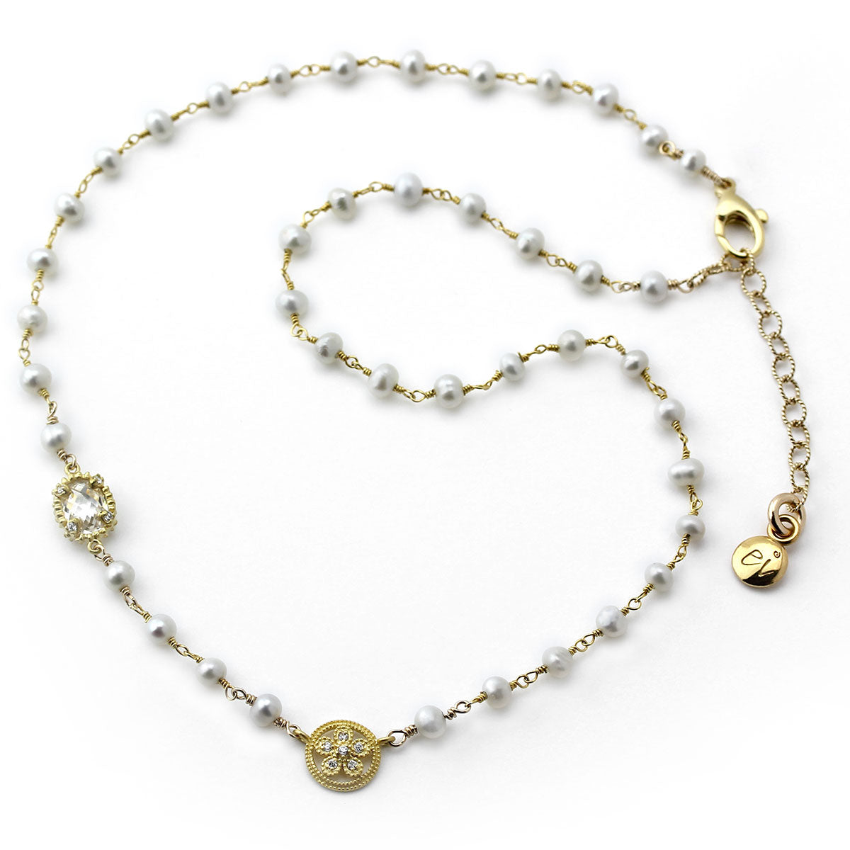 Pearl Accent Necklace-347148