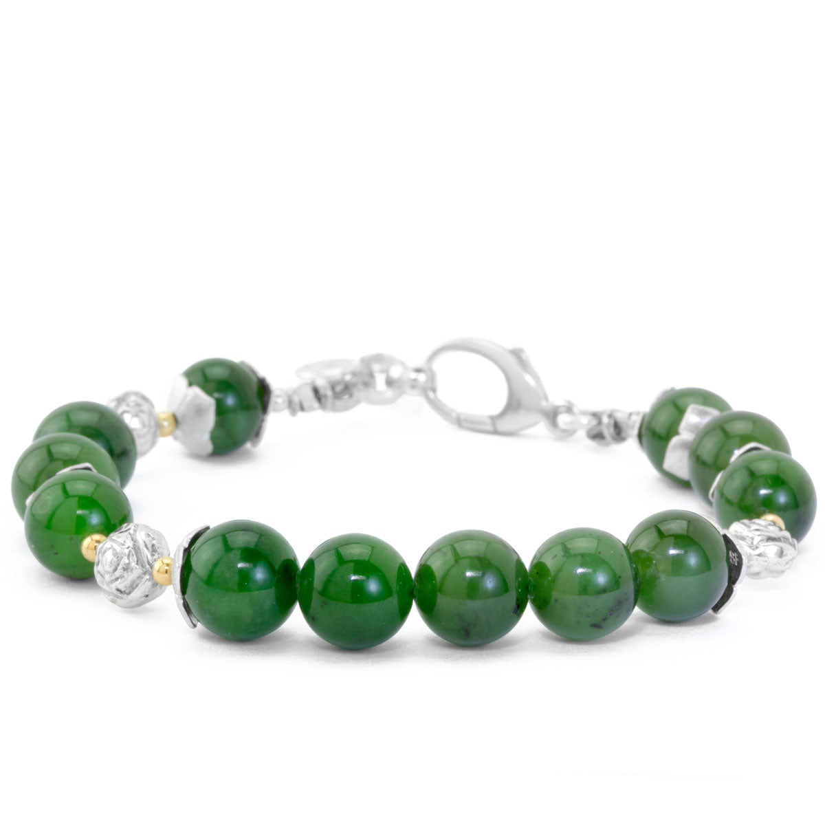 The Goddess Collection Jade & Flower Bracelet