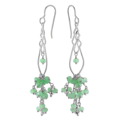 Green Chalcedony Earrings 210-583