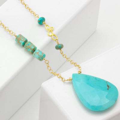 Impressionist Collection Sleeping Beauty Turquoise Necklace - 1