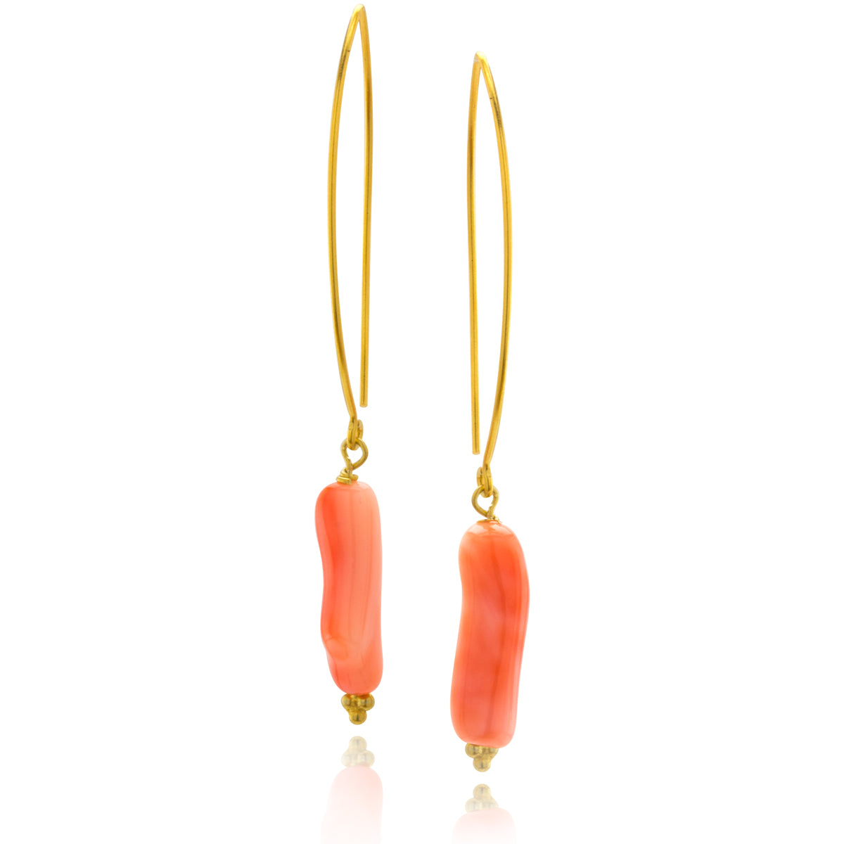 Impressionist Collection Coral Earrings