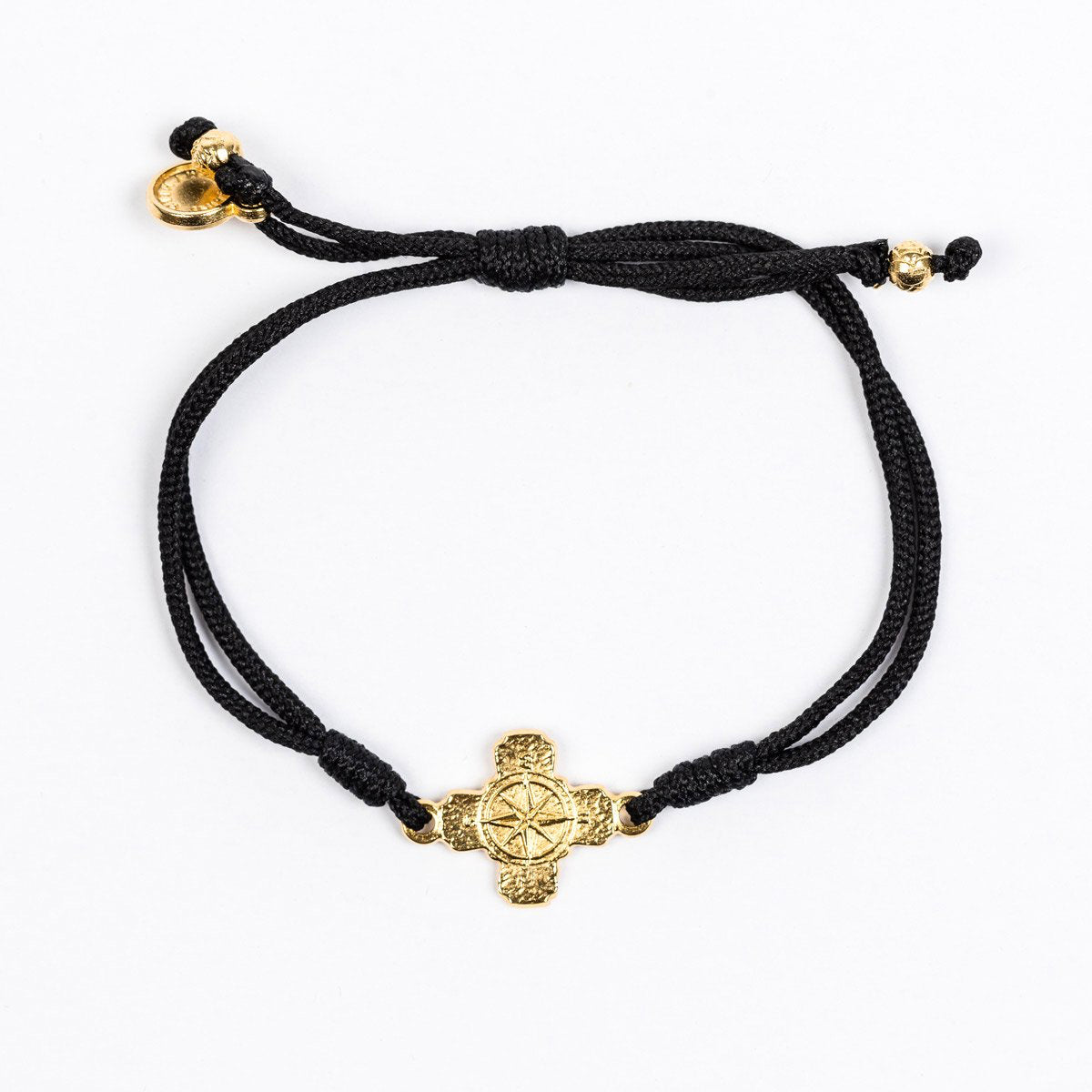 True North Gold Compass Cross Anklet