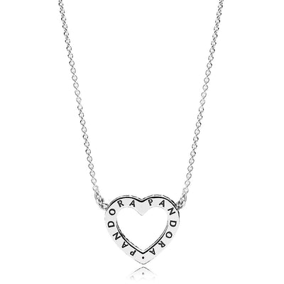 Pandora Loving Hearts of Pandora, Clear CZ Necklace