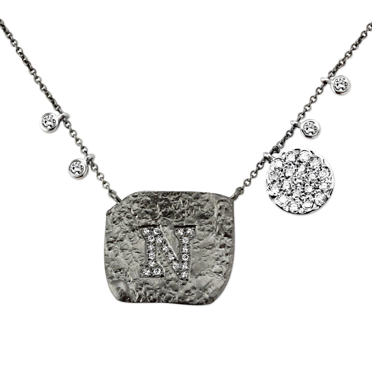 Diamond "N" Necklace-344785