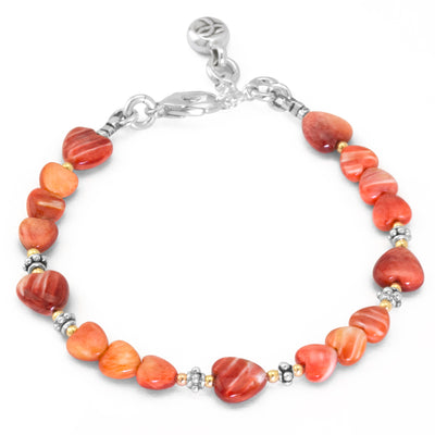 A Little Something - Spiny Oyster Heart Bracelet