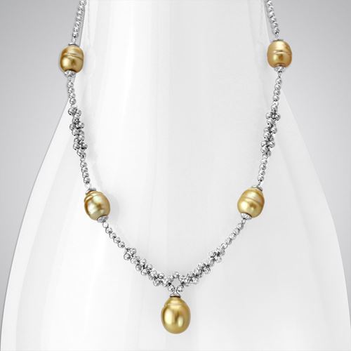 Pearl & SS Necklace-340976